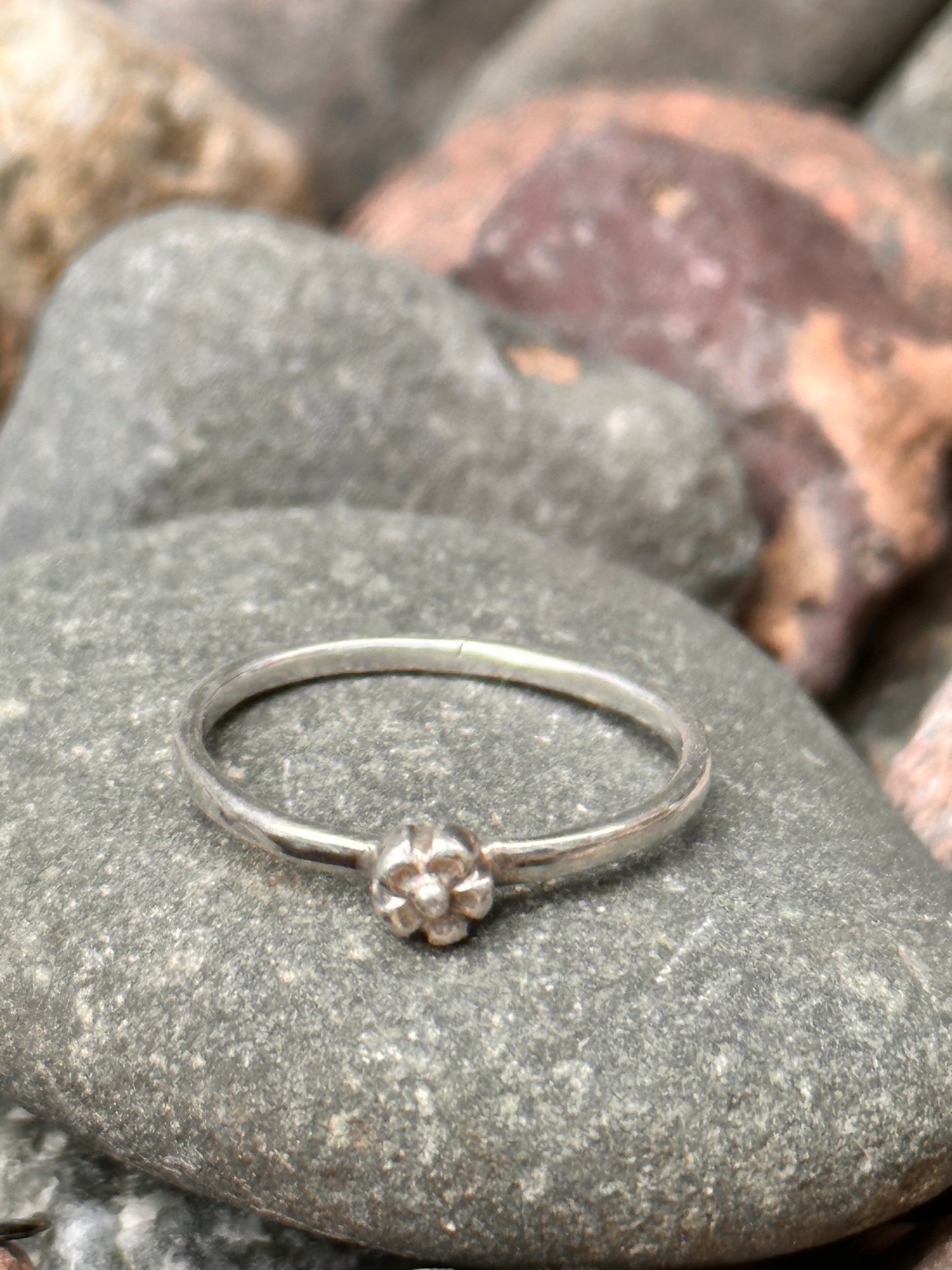 Sterling Silver Flower size 7.5