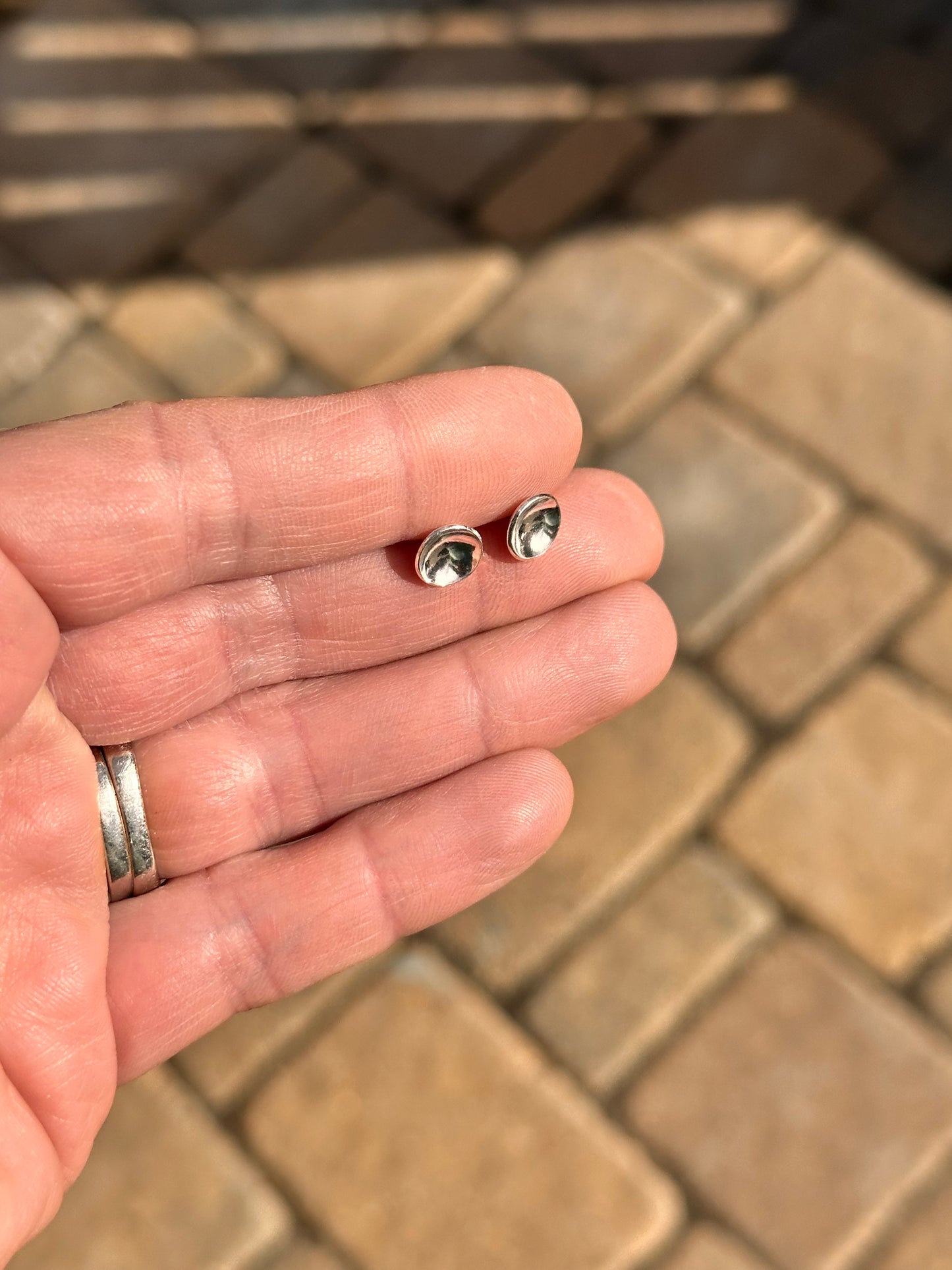Domed Circle Studs
