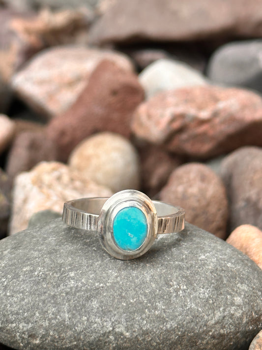 Sterling Silver Turquoise Size 8.25