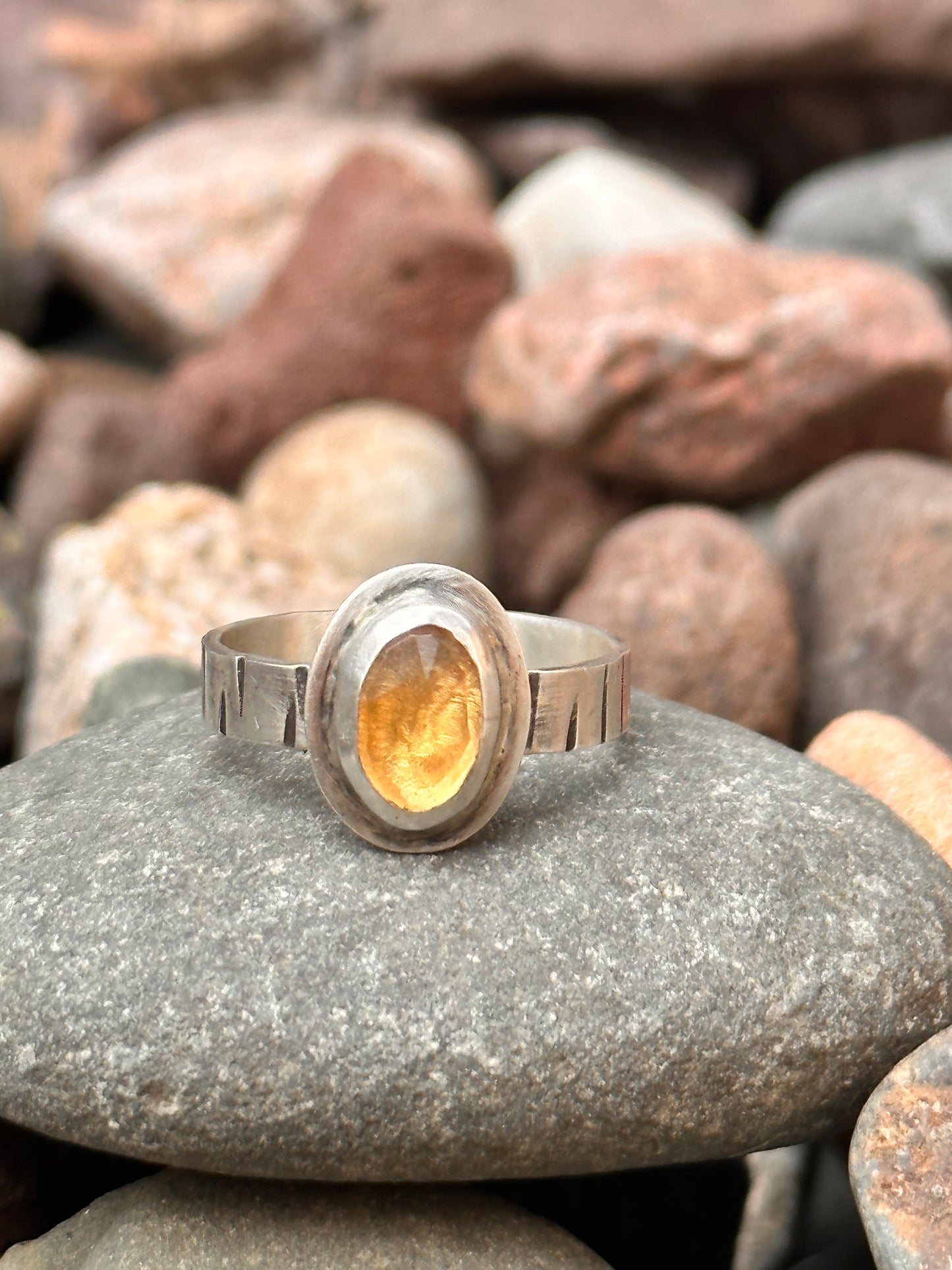 Sterling Silver Lemon Quartz 8.5