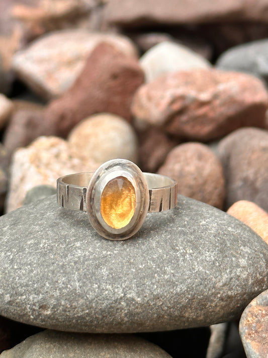 Sterling Silver Lemon Quartz 8.5