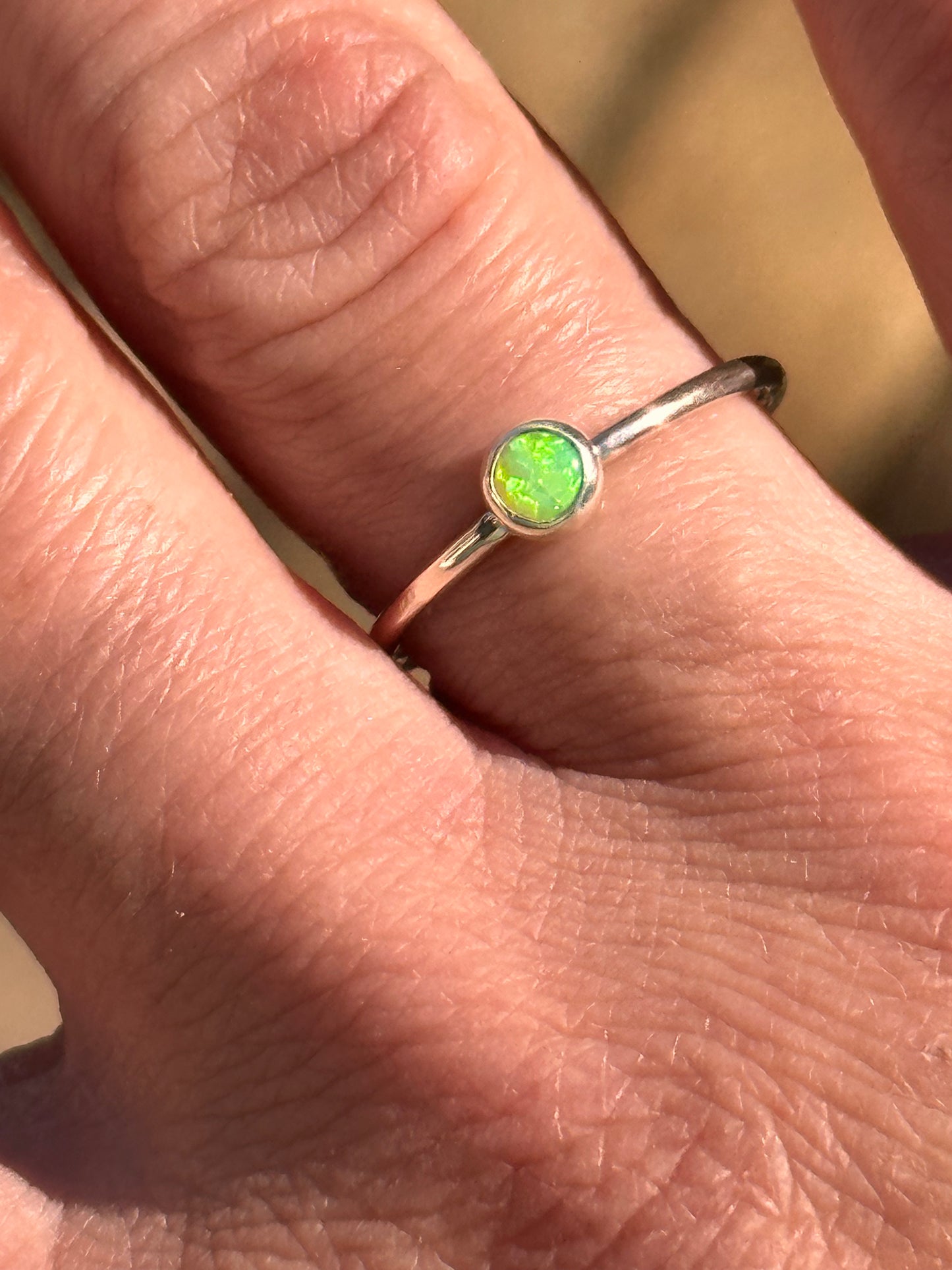 Green Opal size 6.5
